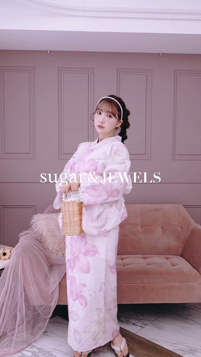 sugar 浴衣 ピンク地×白レース - 通販 - pinehotel.info