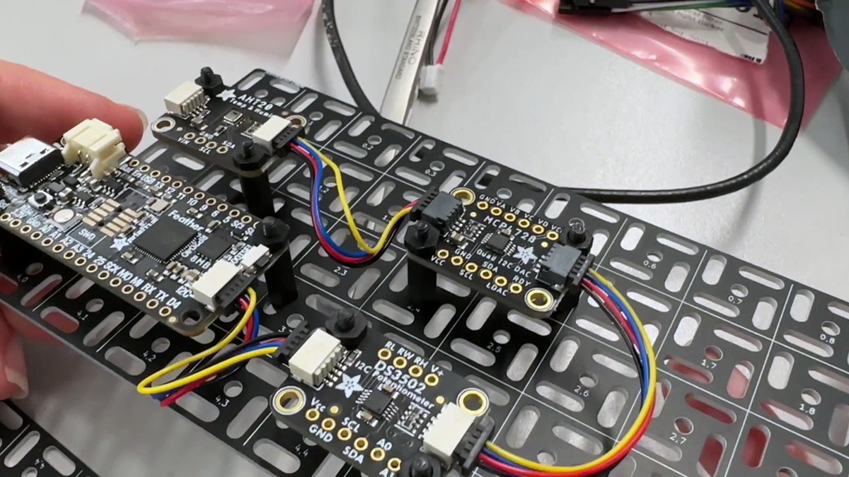 adafruit industries on Twitter "swirly grid for mounting prototype boards with most of our dev