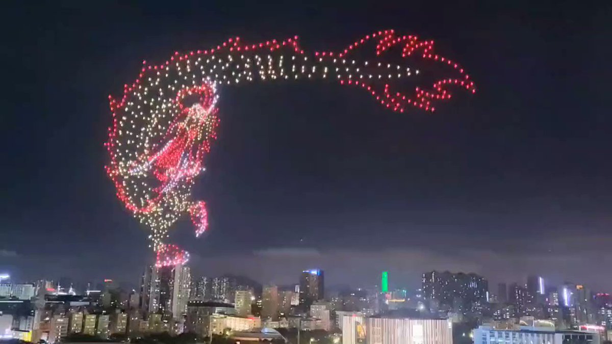 S.L. Kanthan on Twitter "China has amazing drone shows where hundreds or even thousands of