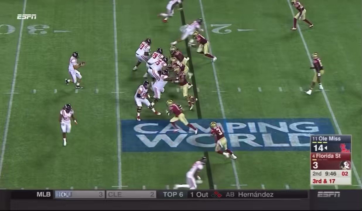 Field Court & Diamond on Twitter "Chad Kelly finds Evan Engram for a