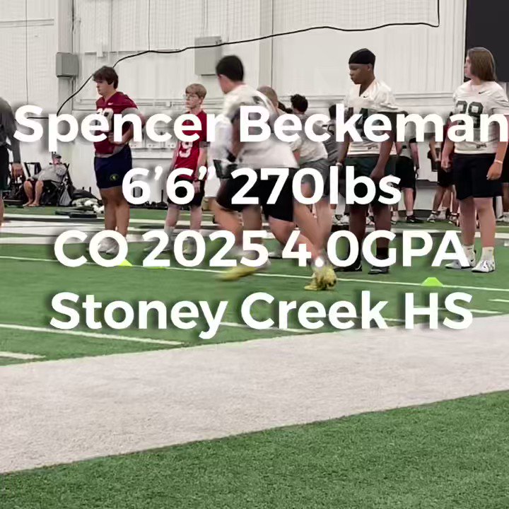Spencer Beckeman 6'6" 270Lbs 2025 OL on Twitter "Had a great time at