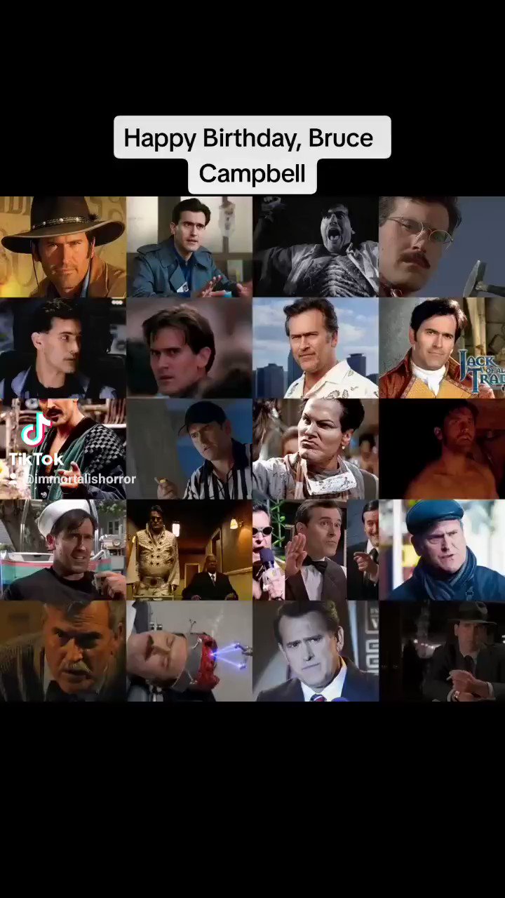 Happy birthday, Bruce Campbell.

You share your birthday with my daughter, Charlotte.  