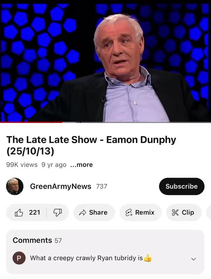 Pa Walsh on Twitter "Dunphy always knew he was a spoofer tubridy