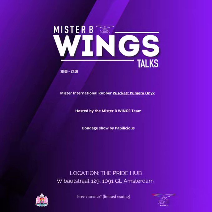 Mister B WINGS Talks 2023!!!

2nd of August, WINGS takes over The Pride Hub. We will interview Mister
