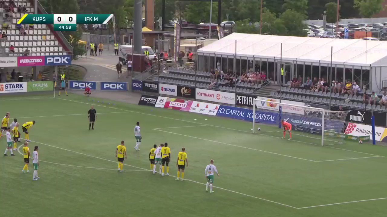 MAALI ⚽️

Kuopiossa taukotilanne 0–1, kun IFK Mariehamn menee aivan jakson loppuhetkillä johtoon!

Tuco osuu rangaistuspotkusta 🇨🇲

#veikkausliiga #KUPSIFKM”