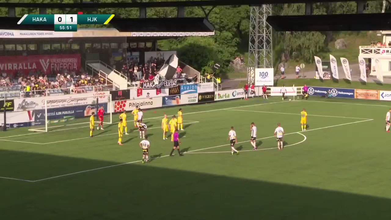 MAALI ⚽️

Tilanne Tehtaan kentällä on tasan 1️⃣

Ryan Mahuta 🔥

#veikkausliiga #HAKAHJK”