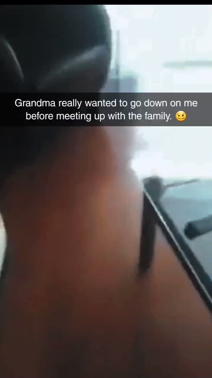 Grandma sucks grandson