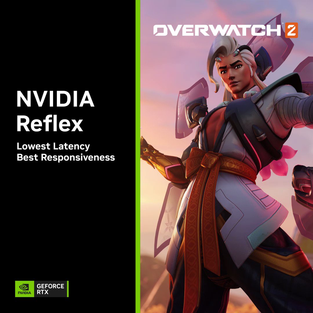 NVIDIA Korea on Twitter "NVIDIA Reflex는 Overwatch2 에서 시스템 레이턴시를 최대 60