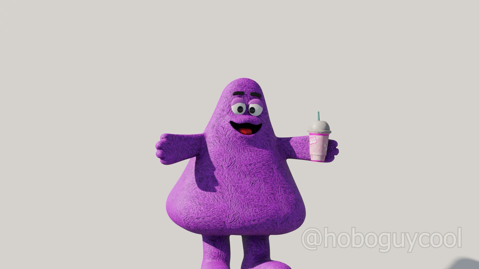 Hobo on Twitter "McDonald's made a Grimace shake response ad