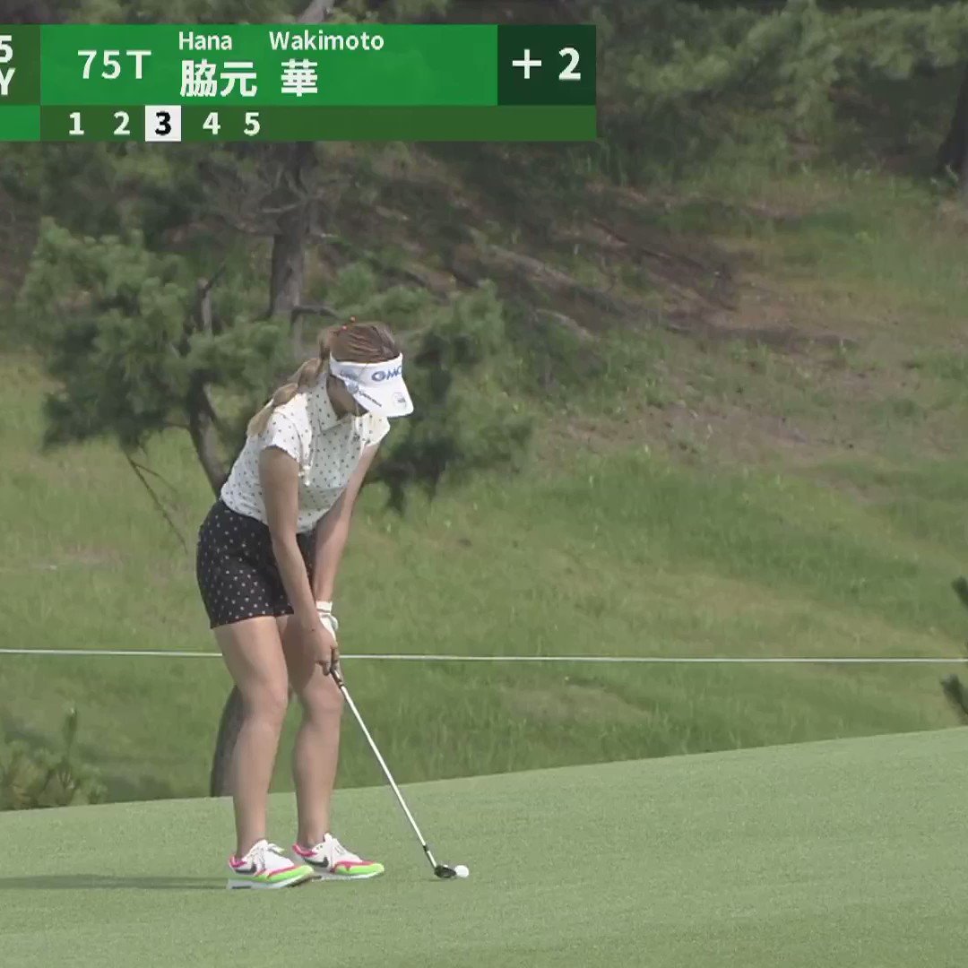 脇元華 #資生堂レディスオープン 🏆｜#Round1 #脇元華(@hana_wakimoto)  が13番第3打でピン側につけるナイスアプローチを見せ、今日最初のバーディーを奪っています💪 ライブ配信はこちら▽ 🔗DAZN  https://t.co/oWPAiYYQ0a 🔗U-NEXT https ...