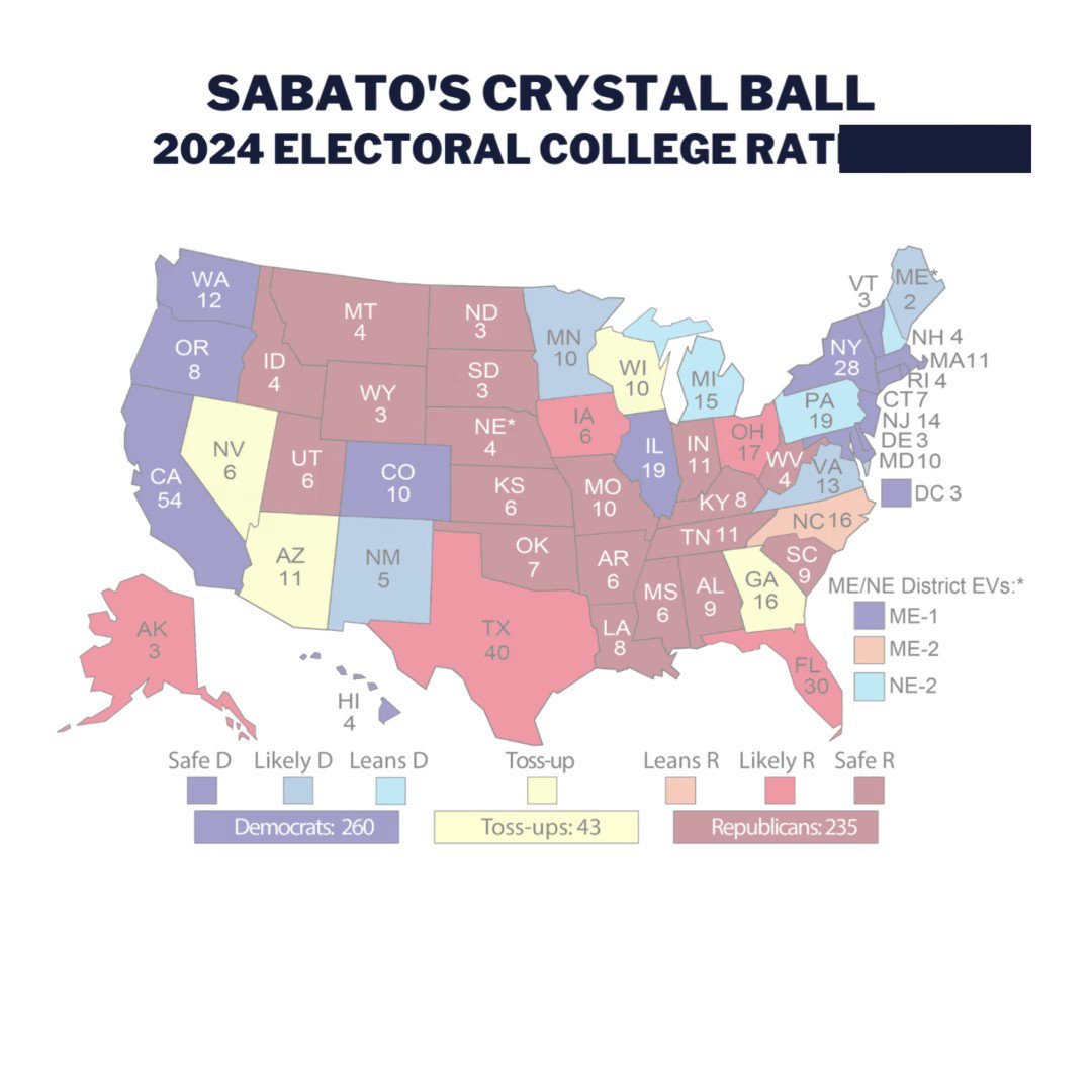 270toWin 2024 Presidential Election Interactive Map, 59 OFF
