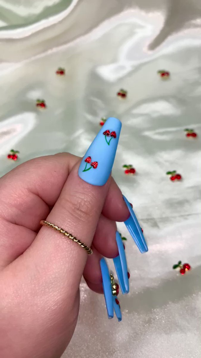 Blue Hello Kitty Louis Vuitton Press On Nails - Nail & Bail - Best
