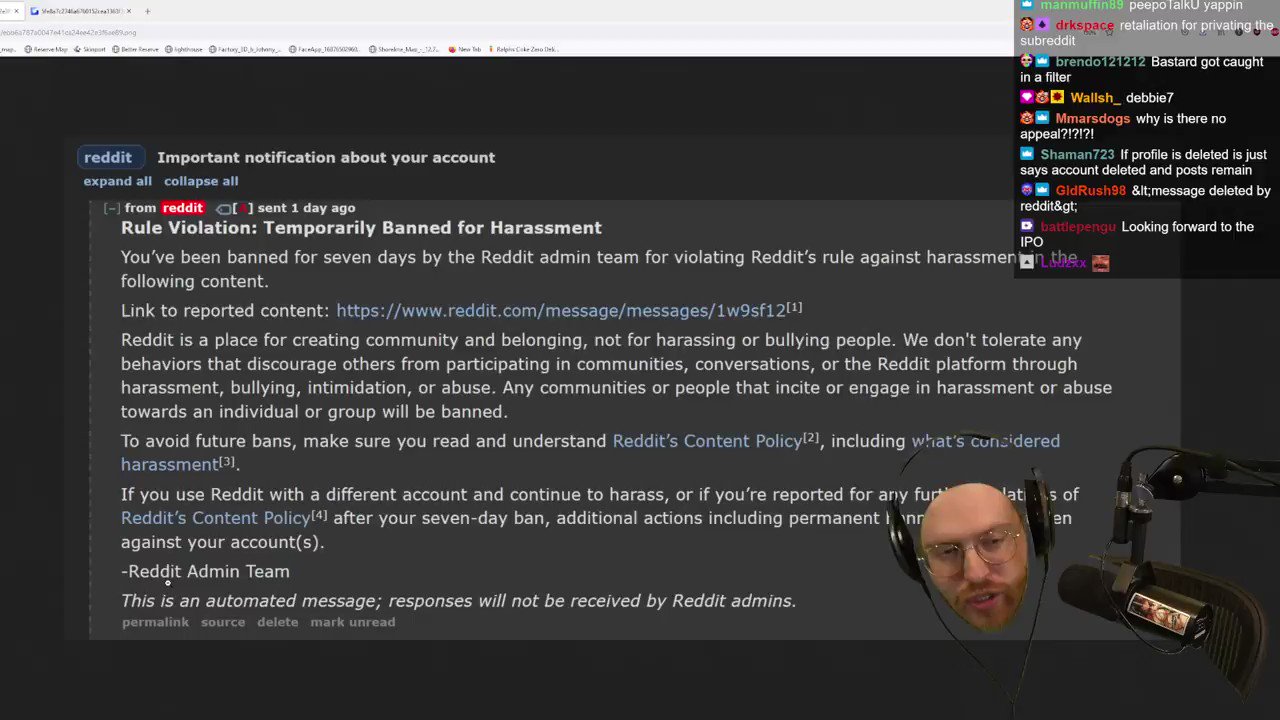 Dexerto on Twitter "Twitch streamer PayMoneyWubby was banned on Reddit for messaging his own