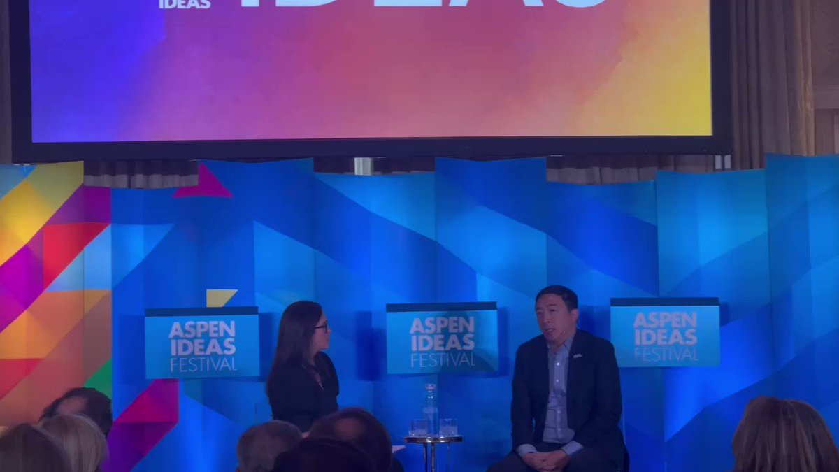 RT @AREDAY: Andrew Yang on forming a 3rd party #aspenideas https://t.co/u1pSFPIxqm