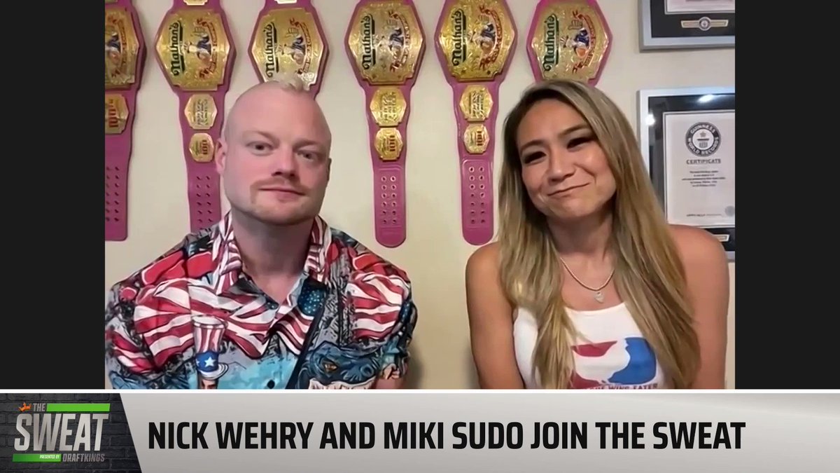 Do @NickWehry and @OMGitsMIKI think this is the year that Joey Chestnut will be dethroned at the Nathan’s Famous Hot Dog Eating Contest?
@EmersonLotzia // @TheSweatDK // @DKSportsbook https://t.co/9n7sTzBzYs