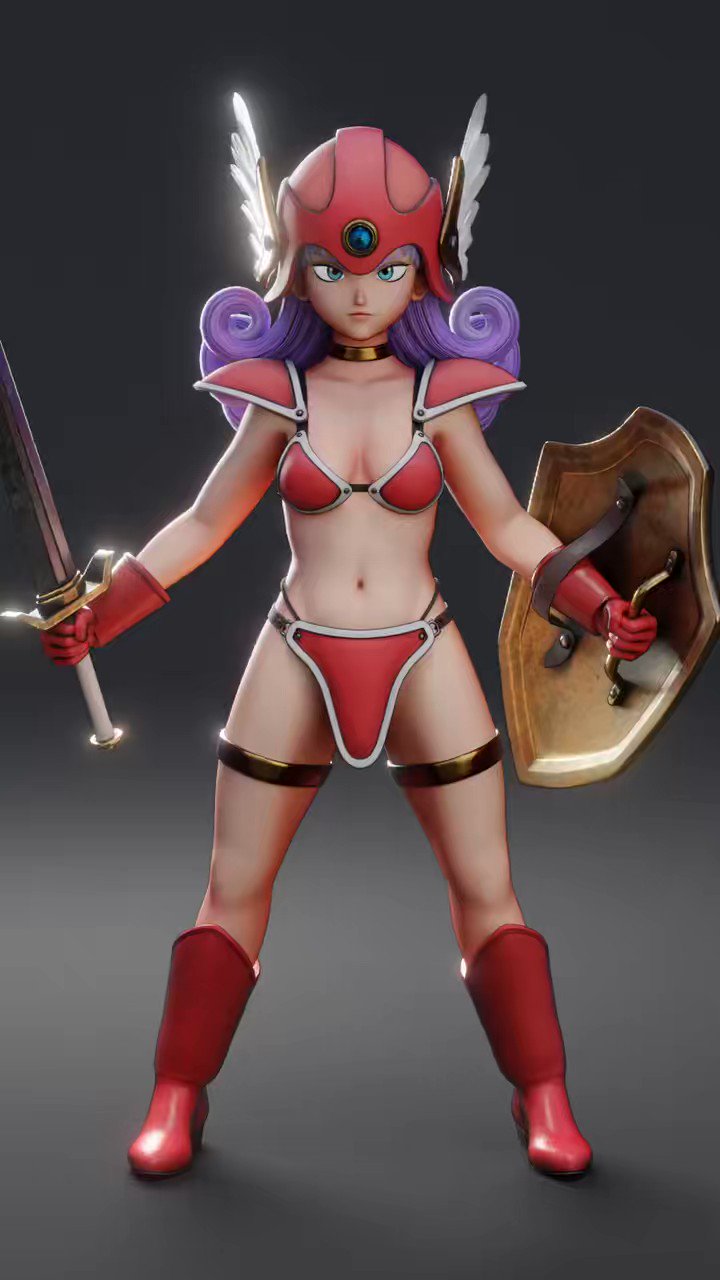DQIII 戦士（女） 「ドラゴンクエスト キャラクターフィギュア