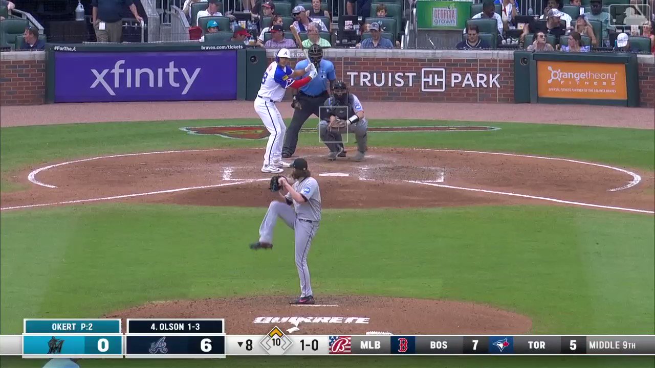 Marlins at Braves / Twitter