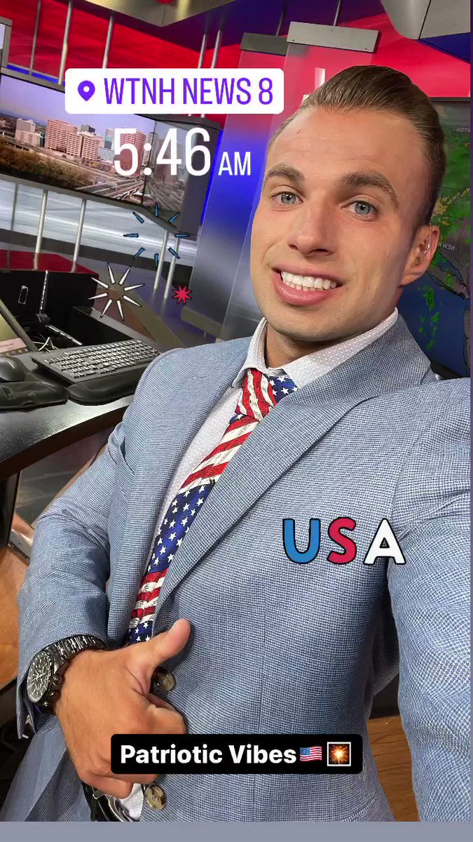 Happy Sunday! I’m rockin the patriotic look as this is my last shift before the 4th of July. I will be tracking some AM downpours and PM storms all morning long. Tune in 6-8 on News 8!
@WTNH https://t.co/7NjJIVvein