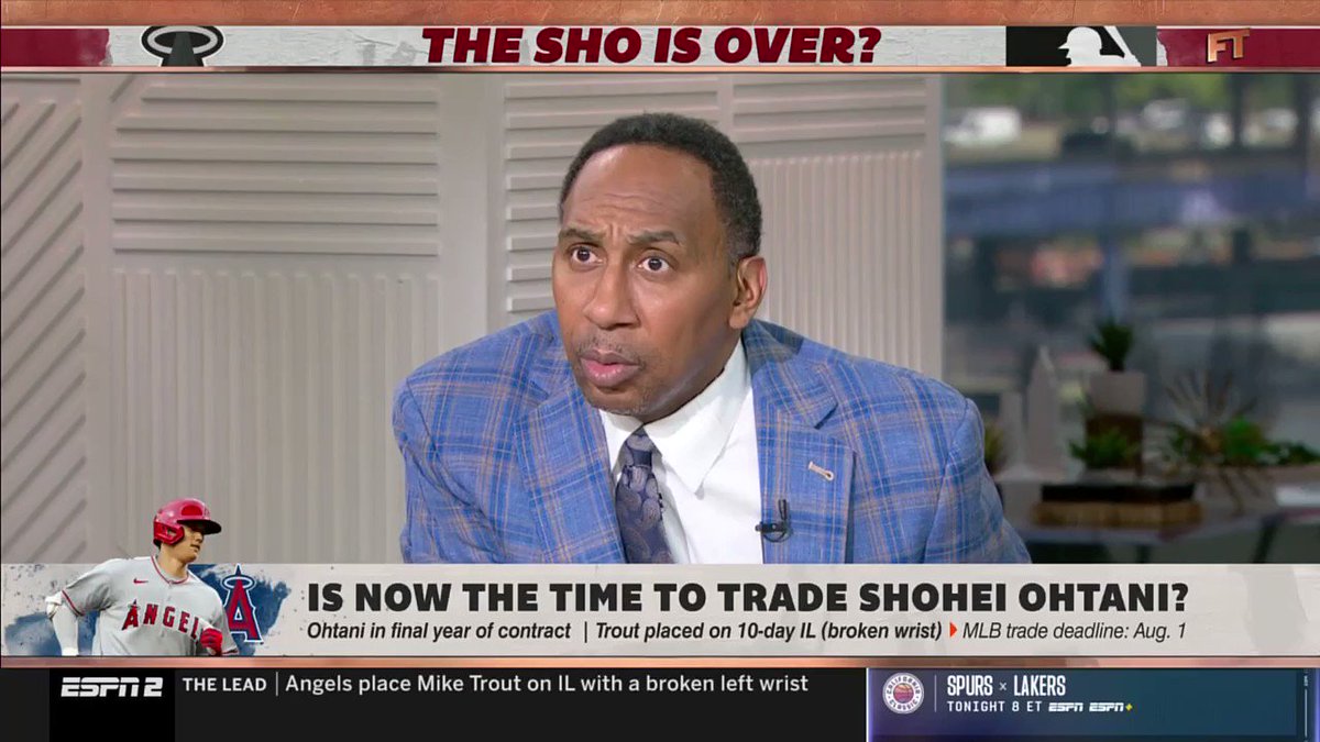 RT @awfulannouncing: Don't expect to catch Stephen A. Smith at a Los Angeles Angels game any time soon https://t.co/W3tsDJJDiw