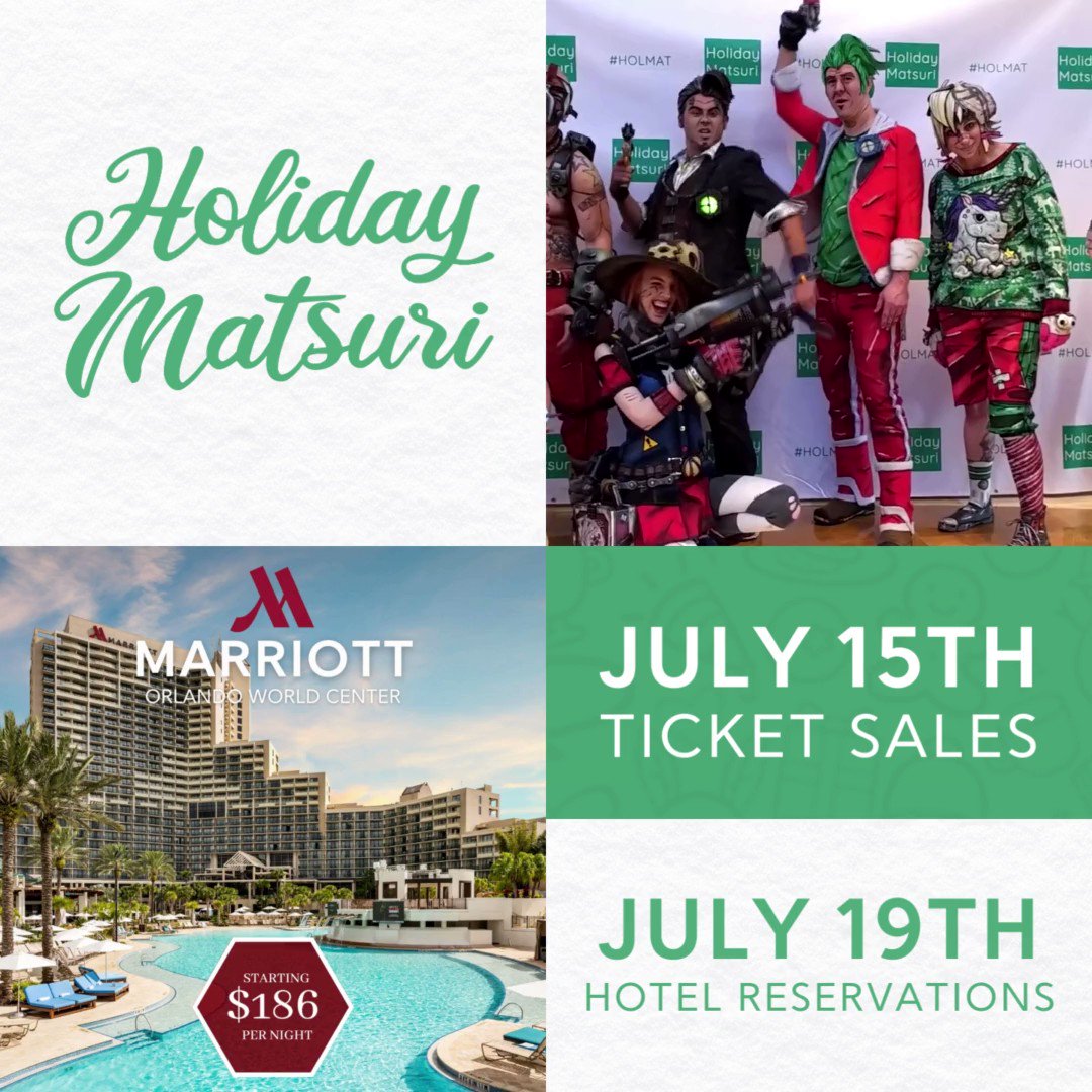 Holiday Matsuri on Twitter "Mark your calendars for HolMat! Tickets
