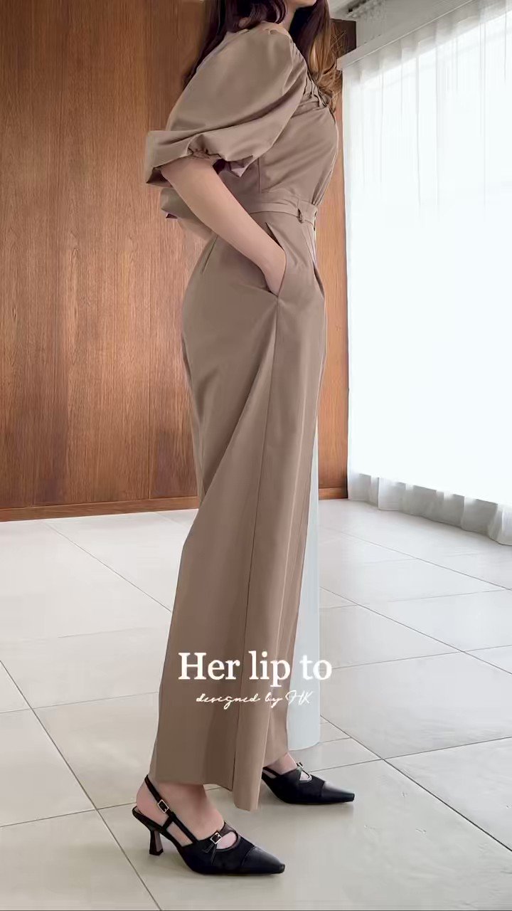 Herlipto Roches Open Back Jumpsuit 最大70%オフ通販 レディース