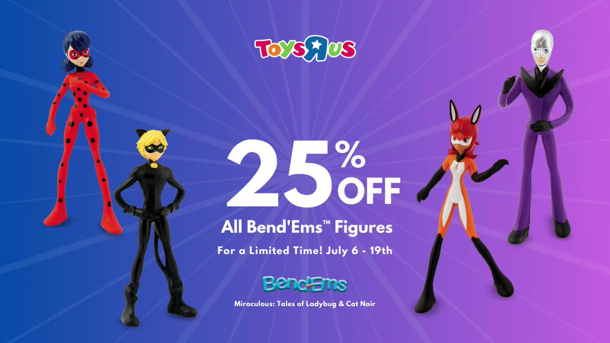  Bend~EMS™ - Miraculous CAT Noir : Toys & Games