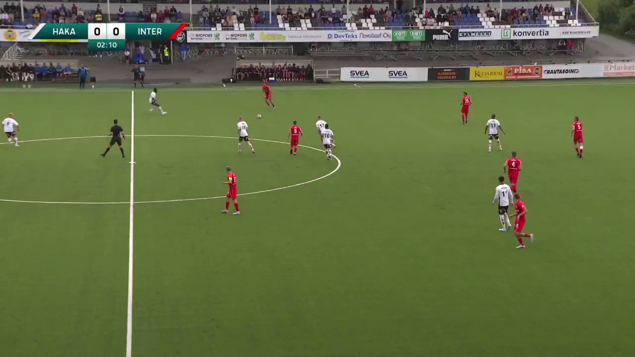 MAALI ⚽️

Nopea maali Valkeakoskella 👇

Ottelun kolmas peliminuutti ja FC Inter siirtyy vierasjohtoon!

Petteri Forsell 🇫🇮

#veikkausliiga #HAKAINT”