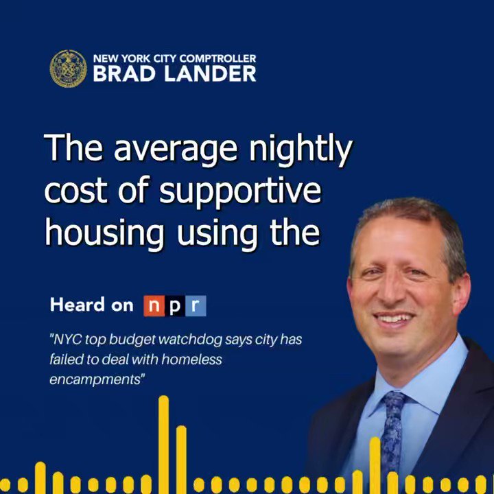 Comptroller Brad Lander On Twitter The Average Nightly Cost Of 