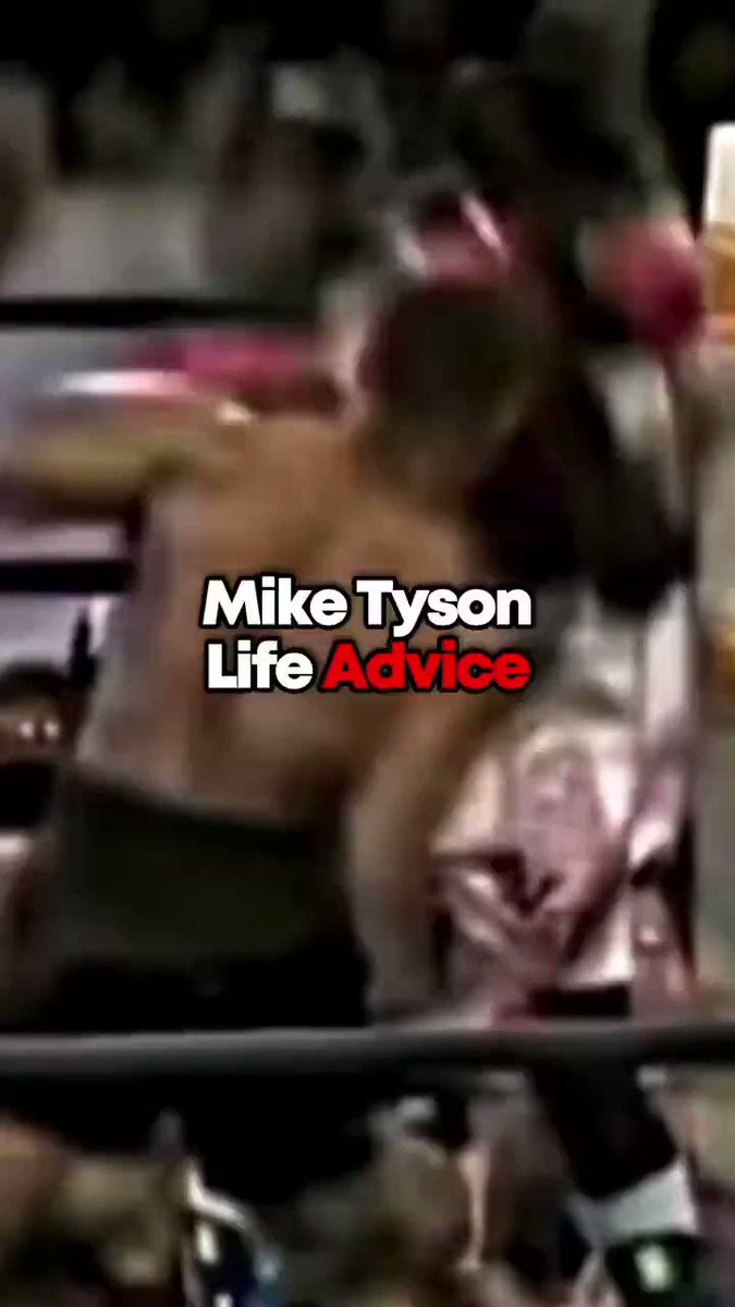 RT @RootsOfCombat: life advice from Mike Tyson. https://t.co/Uh5PPRdvCR