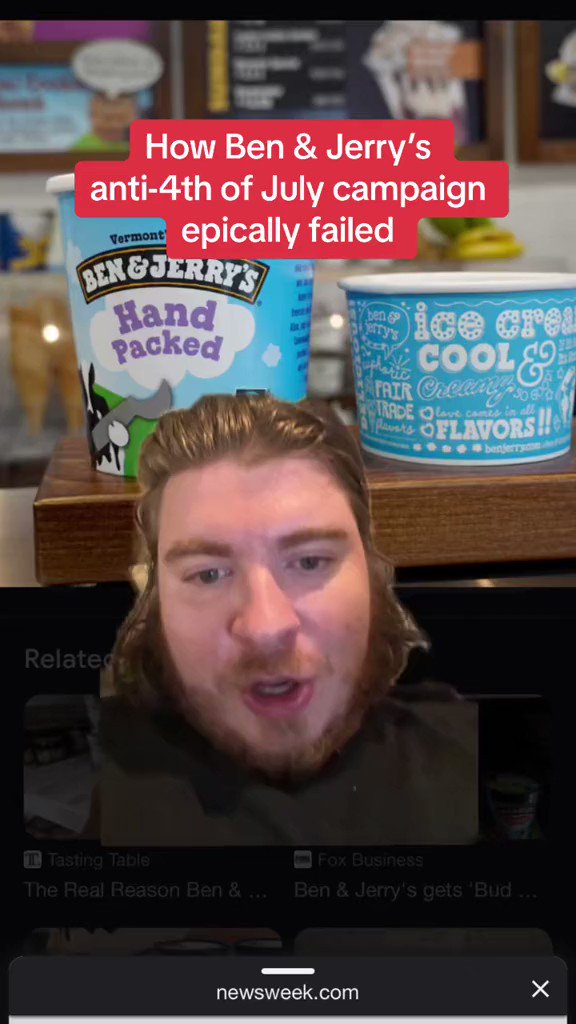 Jack McGuire on Twitter "How Ben & Jerry’s anti4th of July campaign