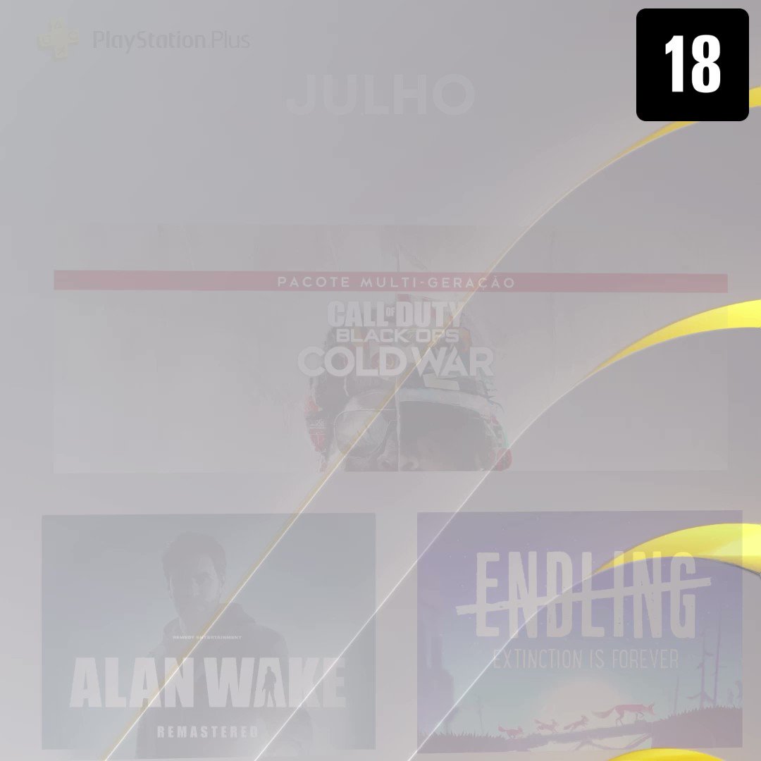 Jogos Mensais PlayStation Plus para julho: Call of Duty: Black Ops Cold  War, Alan Wake Remastered, Endling – Extinction is Forever –  PlayStation.Blog BR