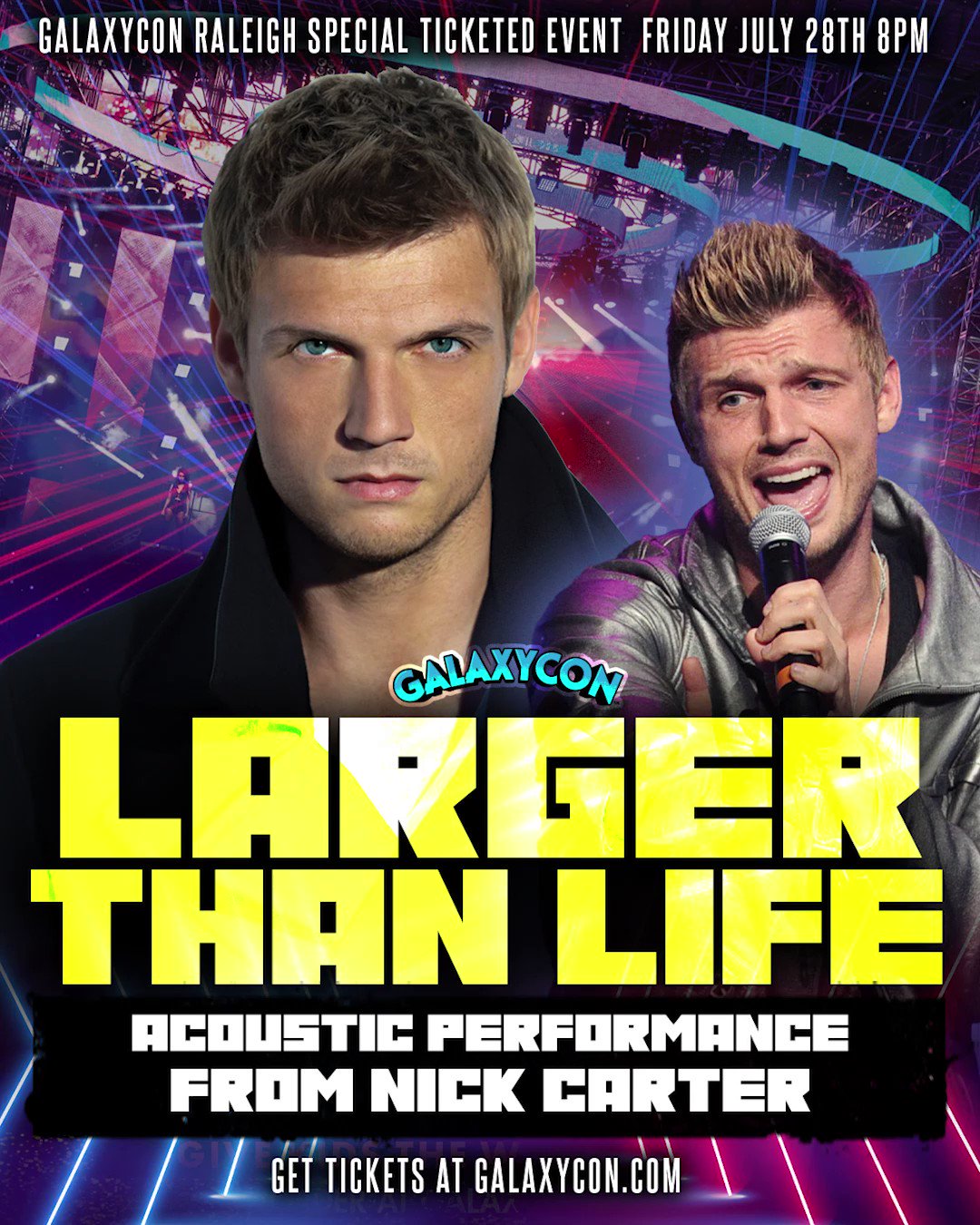 GalaxyCon Raleigh on Twitter "Larger than Life An Evening with Nick