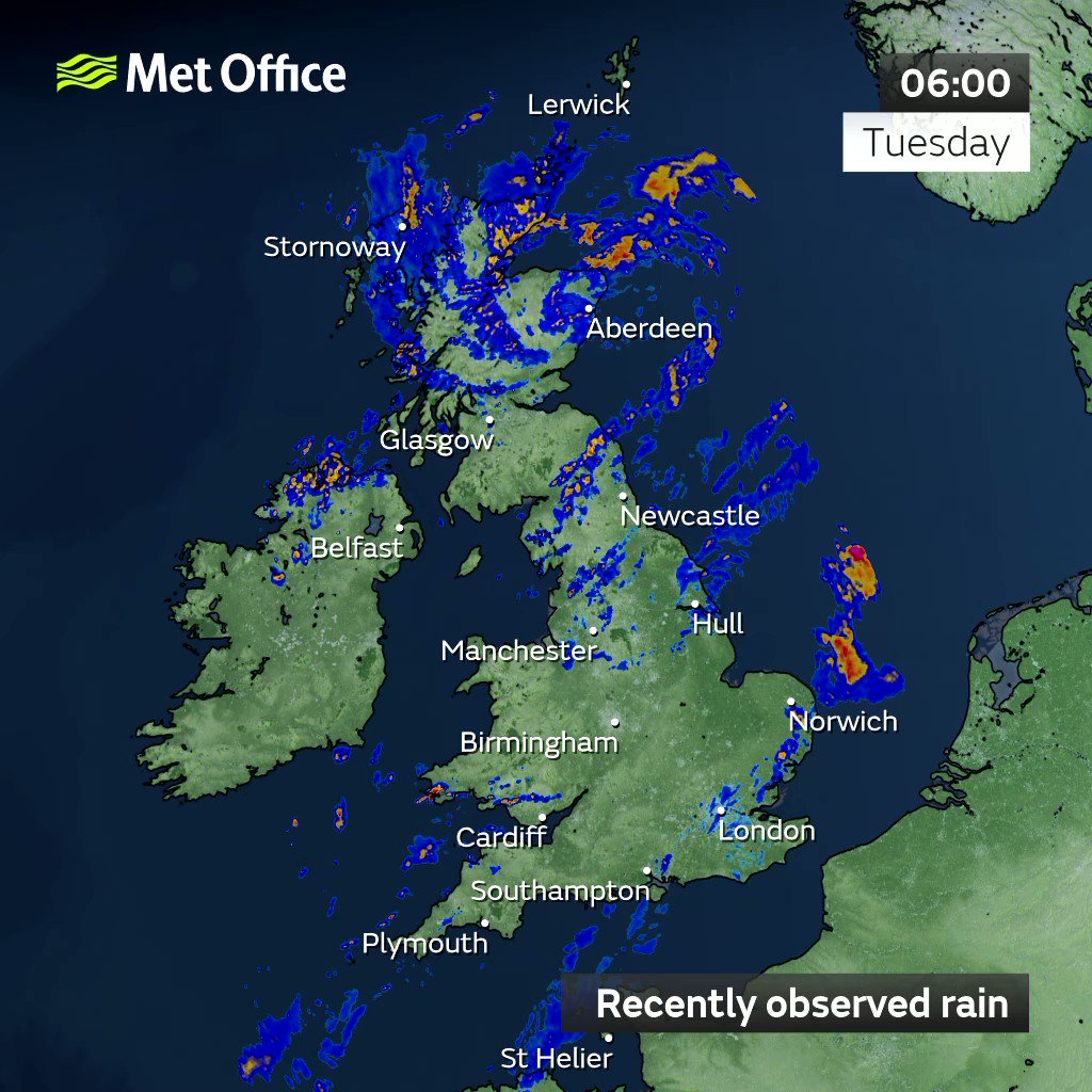 Met Office on Twitter "🌦️ Once again, today's a case of showers mixed