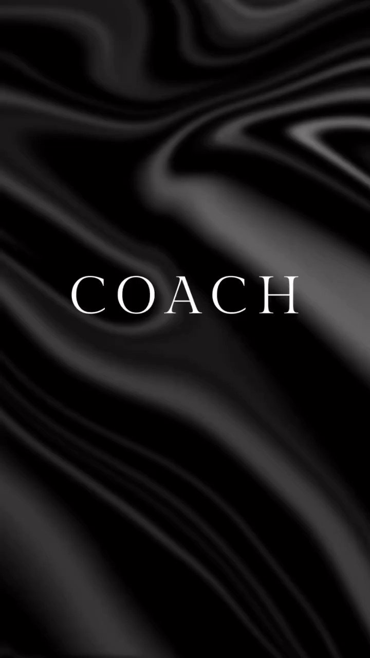 black coach logo background