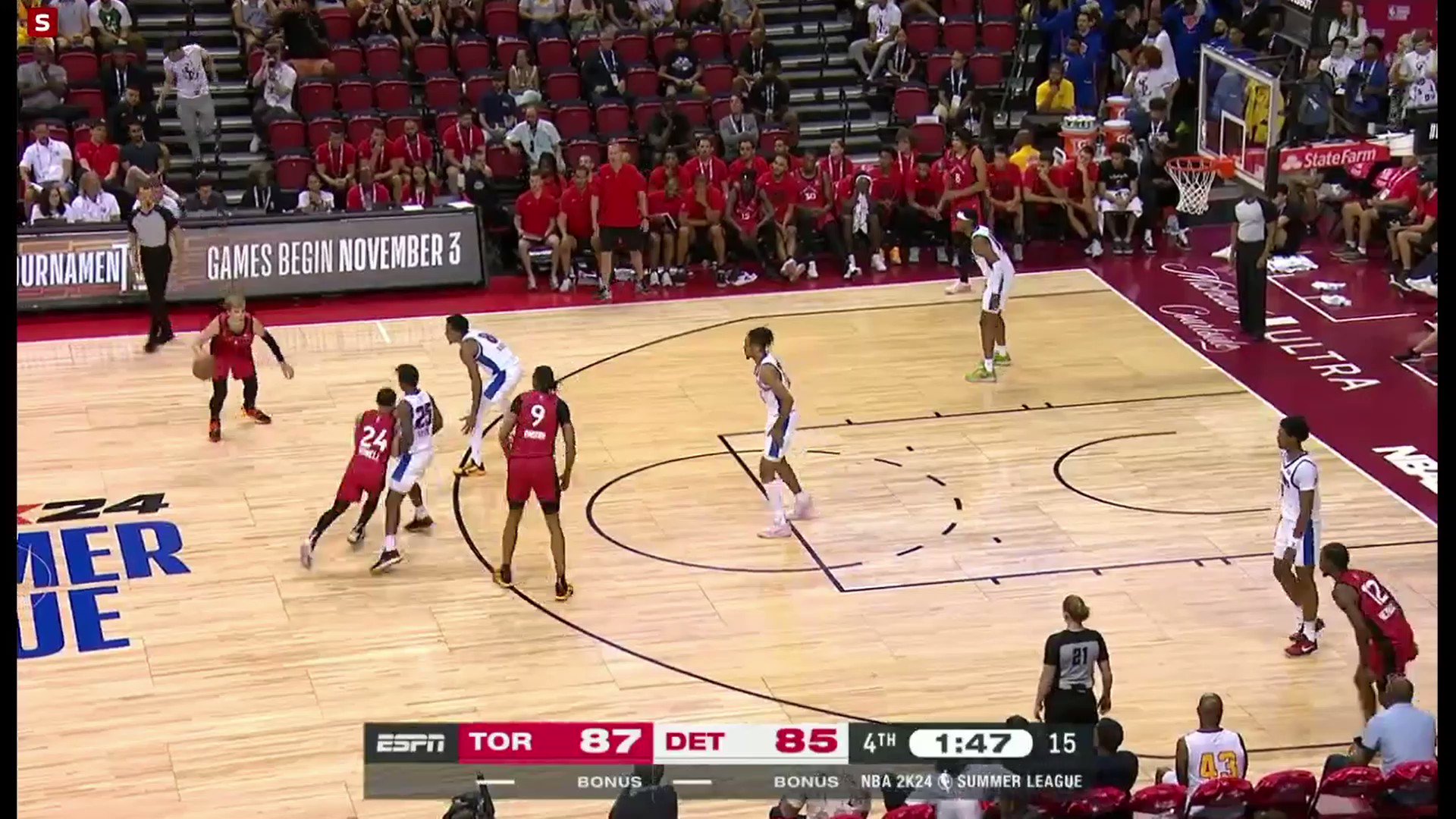 Pistons Talk on Twitter "Ausar Thompson with a deflection and takes it