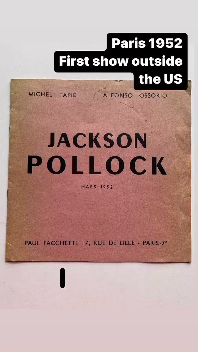 Jackson POLLOCK, 1952, Paris Exhibition at Vince Fine Arts/Ephemera a UNIQUE online gallery
specializing in contemporary art & ephemera. #design #bhfyp #style #sketch
#arte #draw #keithharing @artnet @artistwarhol @thewarholmuseum
@modernamuseet @jackson_pollock @leekrasner https://t.co/8uZksNdvFm