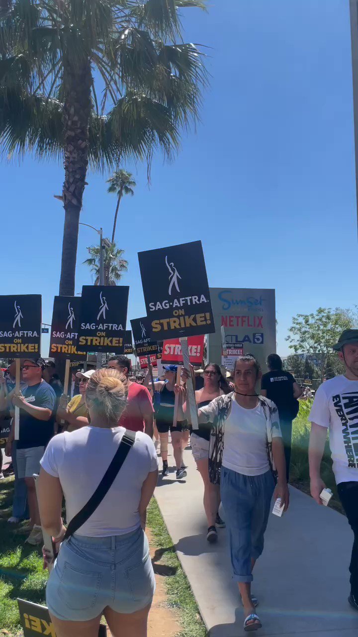Los Angeles Times on Twitter "Actors joined writers on picket lines on