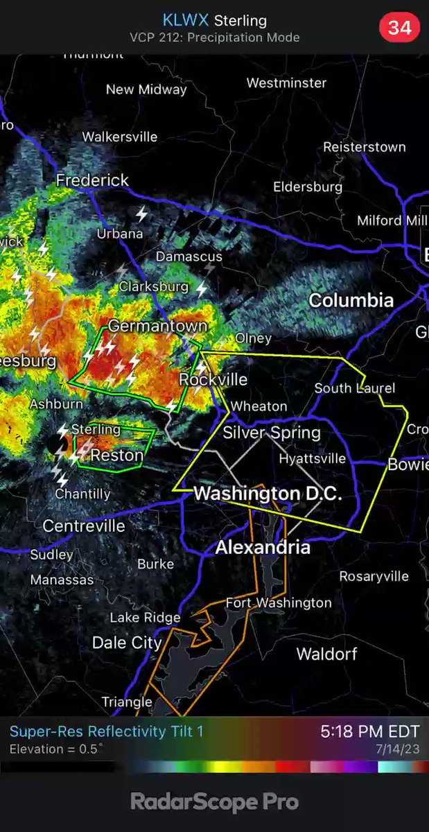 Capital Weather Gang on Twitter "615p Heavy storms stretch from near