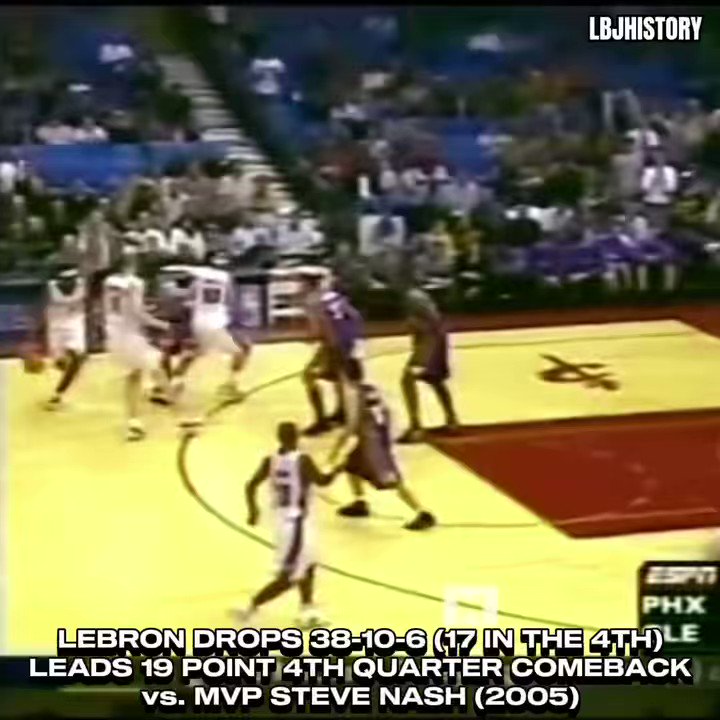 RT @bronhistory: LeBron James outplaying 3 generations of MVPs head-to-head https://t.co/lG94xuI7IG