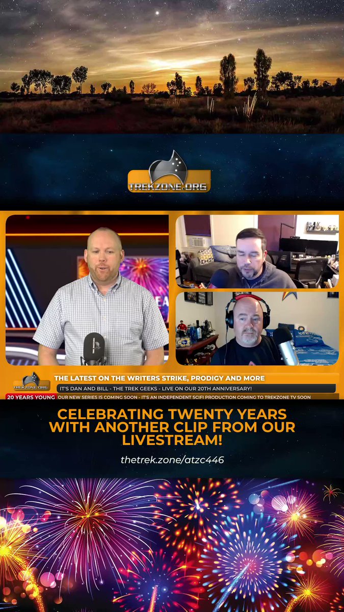 Dan and Bill from The Trek Geeks beam in to celebrate their 300th episode, our 20th anniversary and discuss all the latest Star Trek news ... especially the shock axing of Prodigy.

#TrekGeeks #StarTrek https://t.co/MUYwX3hgR3 https://t.co/b6nFkCWu40