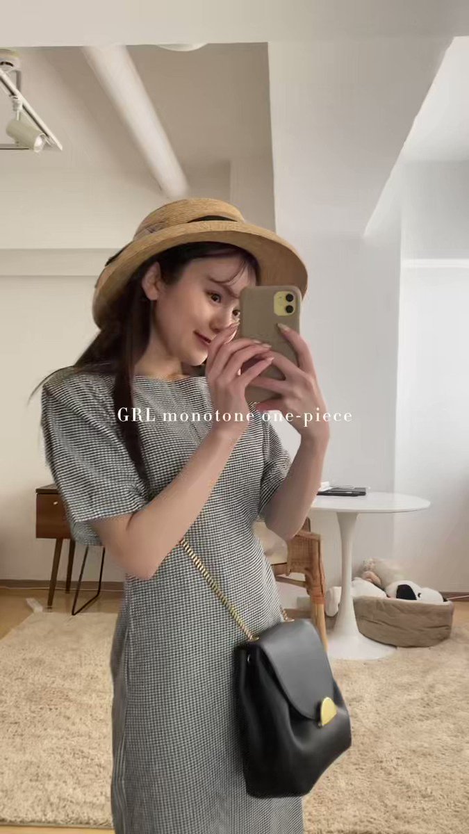 エムズグレイシーチェック柄パフスリーブワンピース GRL グレイル on X: 