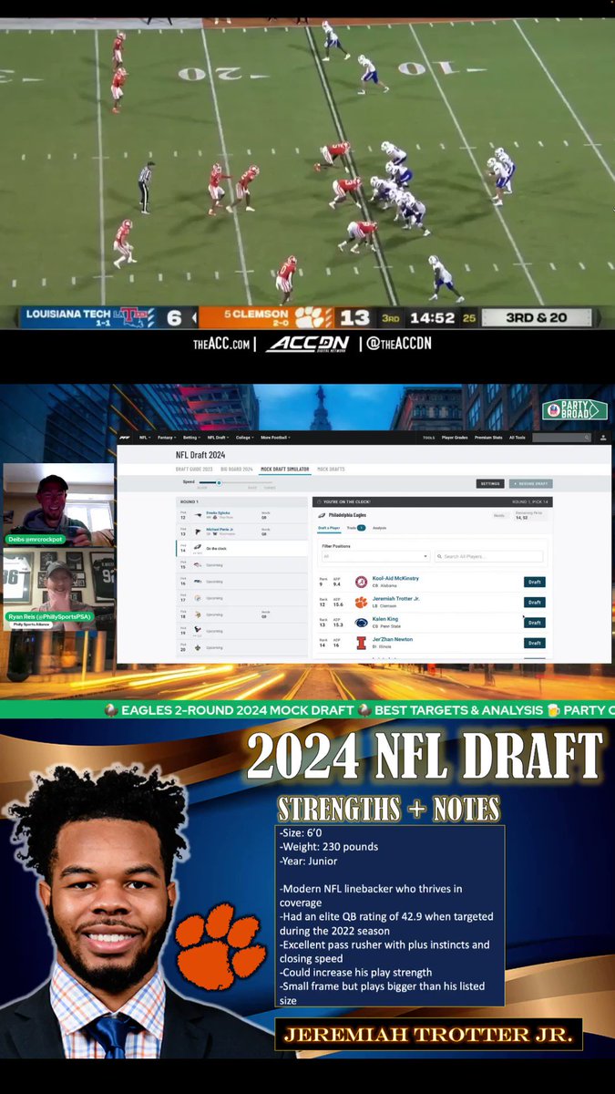GRADE THIS Eagles 2-Round Mock For The 2024 NFL Draft via @phillysportspsa
Full show here: https://t.co/kE3c1cPK0U
#Eagles #FlyEaglesFly #NFLDraft #NFLDraft2024 https://t.co/O6n68tgCYj