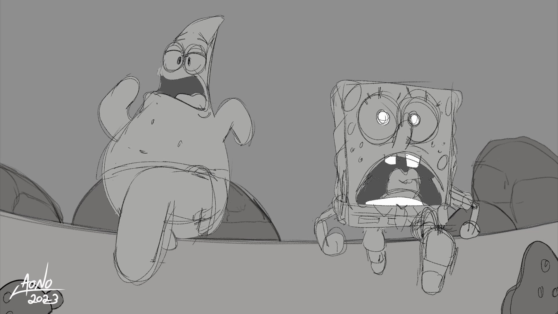 Aono spongebob animation