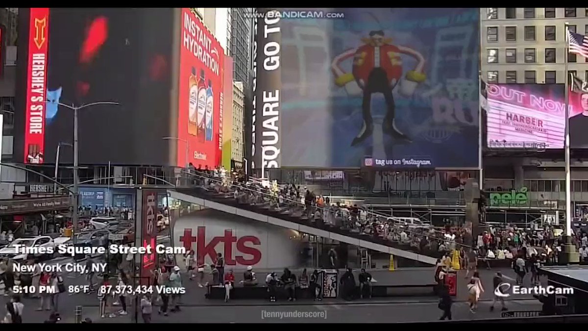 Doctor Eggman Times Square Billboard | Times Square Meme Billboard