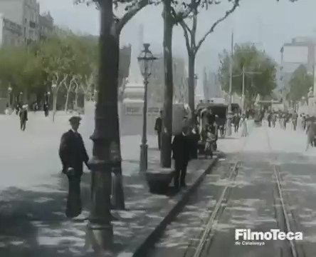 RT @fasc1nate: Colorized footage of Barcelona. 1908. https://t.co/0dROb90IJd