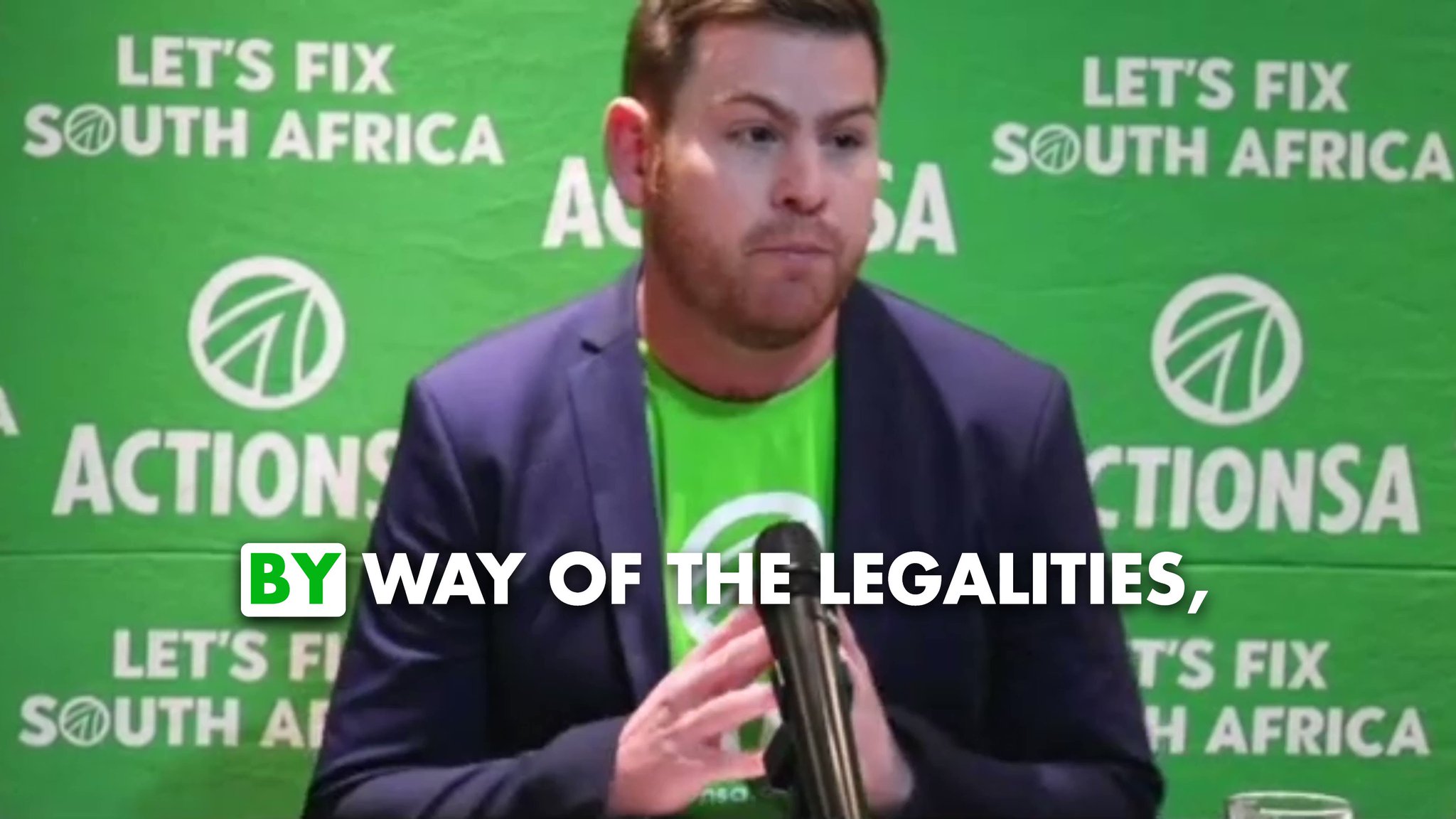 ActionSA on Twitter "ActionSA's Legal Director, Alistair Shaw