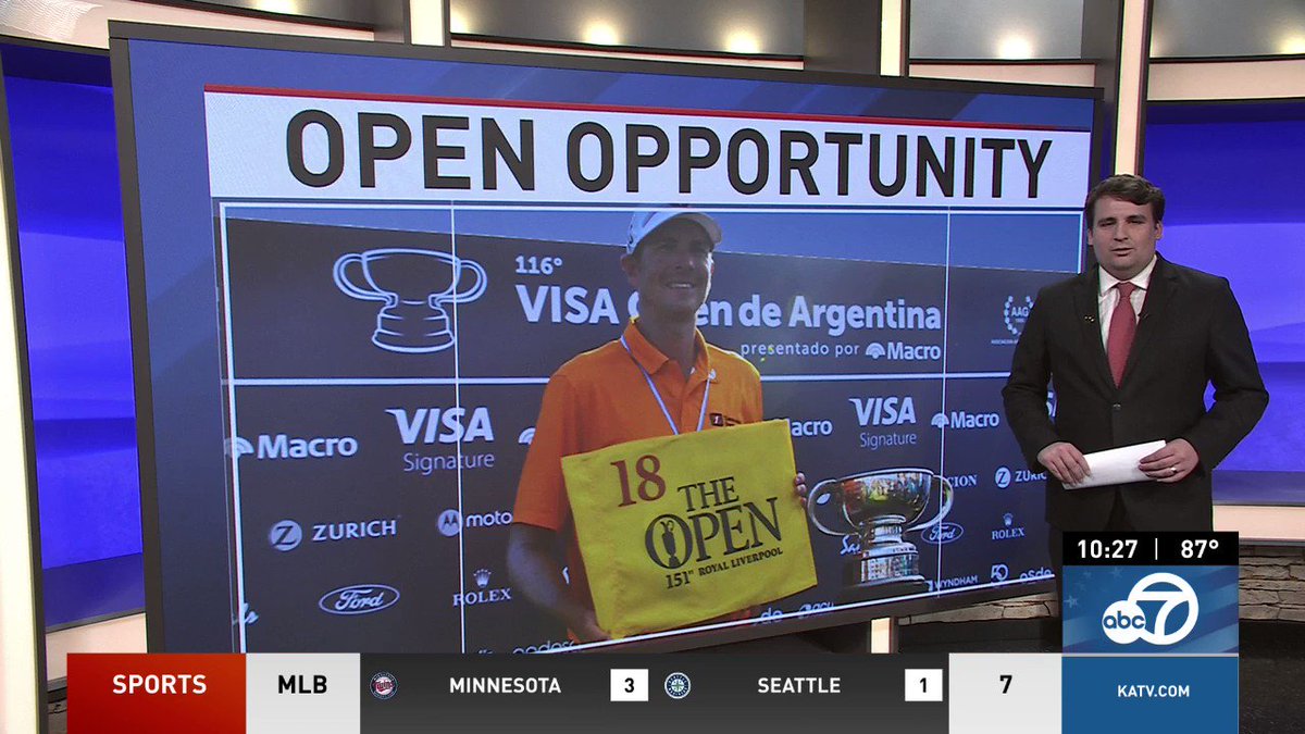 Early tomorrow morning, @ZackFisch3 will represent #Arkansas at the Open Championship alongside his caddy @Gjones1997.

He's relishing the opportunity and has already left his mark with a hole-in-one during a practice round earlier this week. #Golf #PGA https://t.co/73nniRKz66