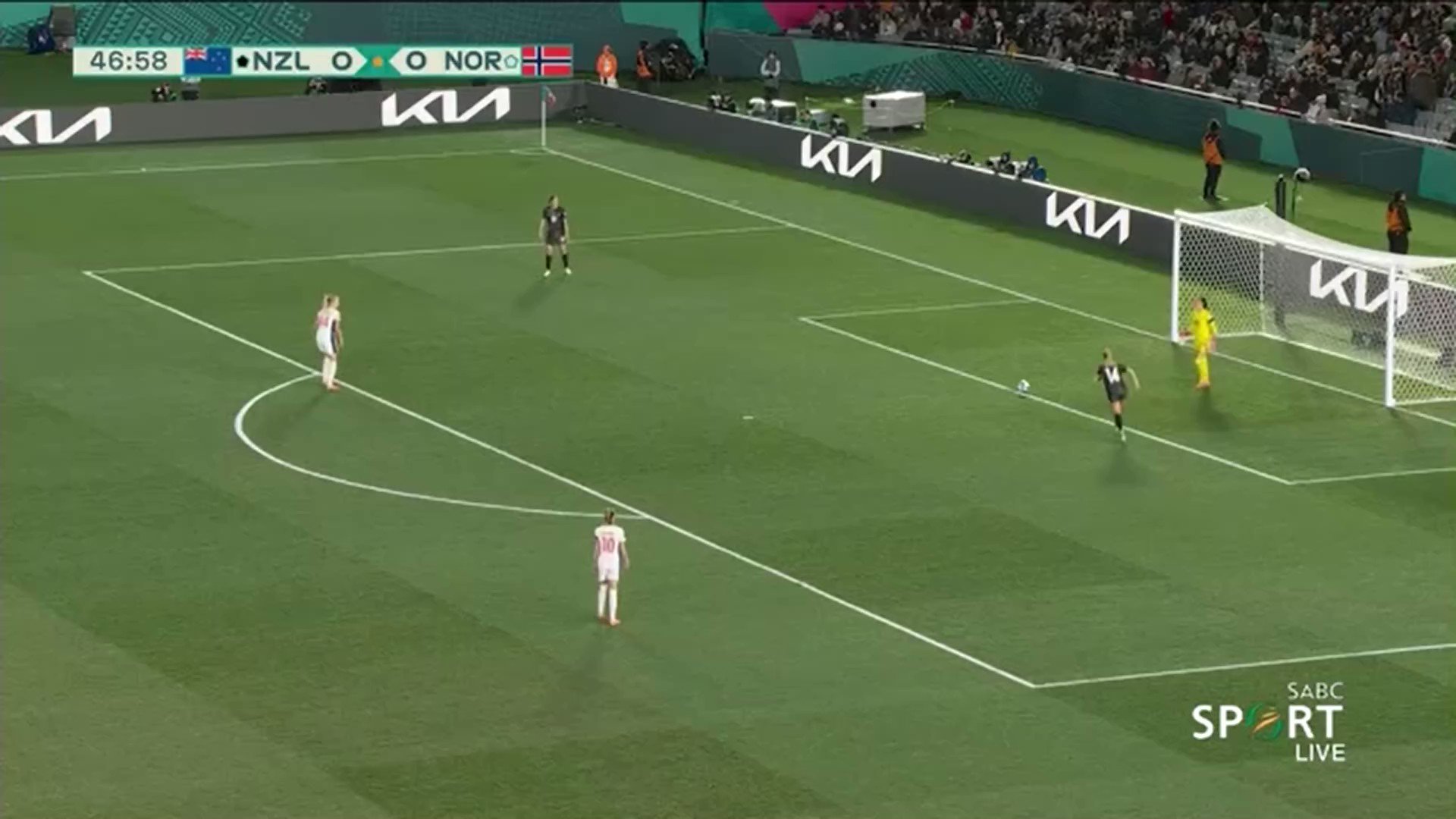 ⚽️ 𝔾𝕆𝔸𝕃 ⚽️Hannah Wilkinson scored the first goal of the FIFA Women's World Cup 2023!#NZL 1⃣➖0⃣ #NOR#SABCSportFootball #FIFAWWC #Sisonke #GameChangeHer”