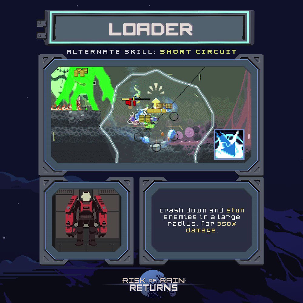 Loader Risk of Rain on X: this new design rocks i need to make magma/overloading worm onix and steelix so badly / X
