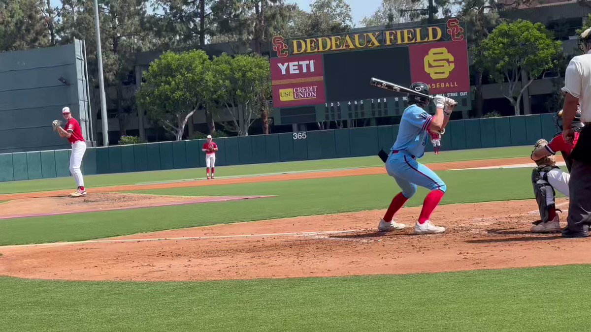 Day 1 of 3 at  @USC_Baseball showcase. Had fun pitching at Dedeaux Field against Alpha Prime after a long week of football & baseball. #2sportathlete. 
3IP w/ 4 K’s  2ERs. Looking forward to the rest of the weekend!!! https://t.co/8jbGntwfZB